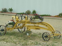 Antique Grader outside of RM of Norton
