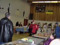 Santa Visiting at Craft Bazaar