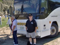 BMTour Phil in front of Bus