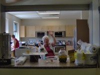 Volunteers working in Kitchen