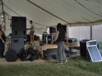 Third Degree Burnz Setting Up Equipment