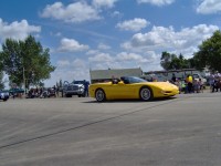 Lieutenant Governor Gordon Barnhart in Corvette driven by John Strutt