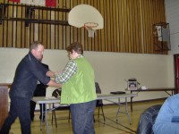 Marilyn Doughty reciving Retirement Award
